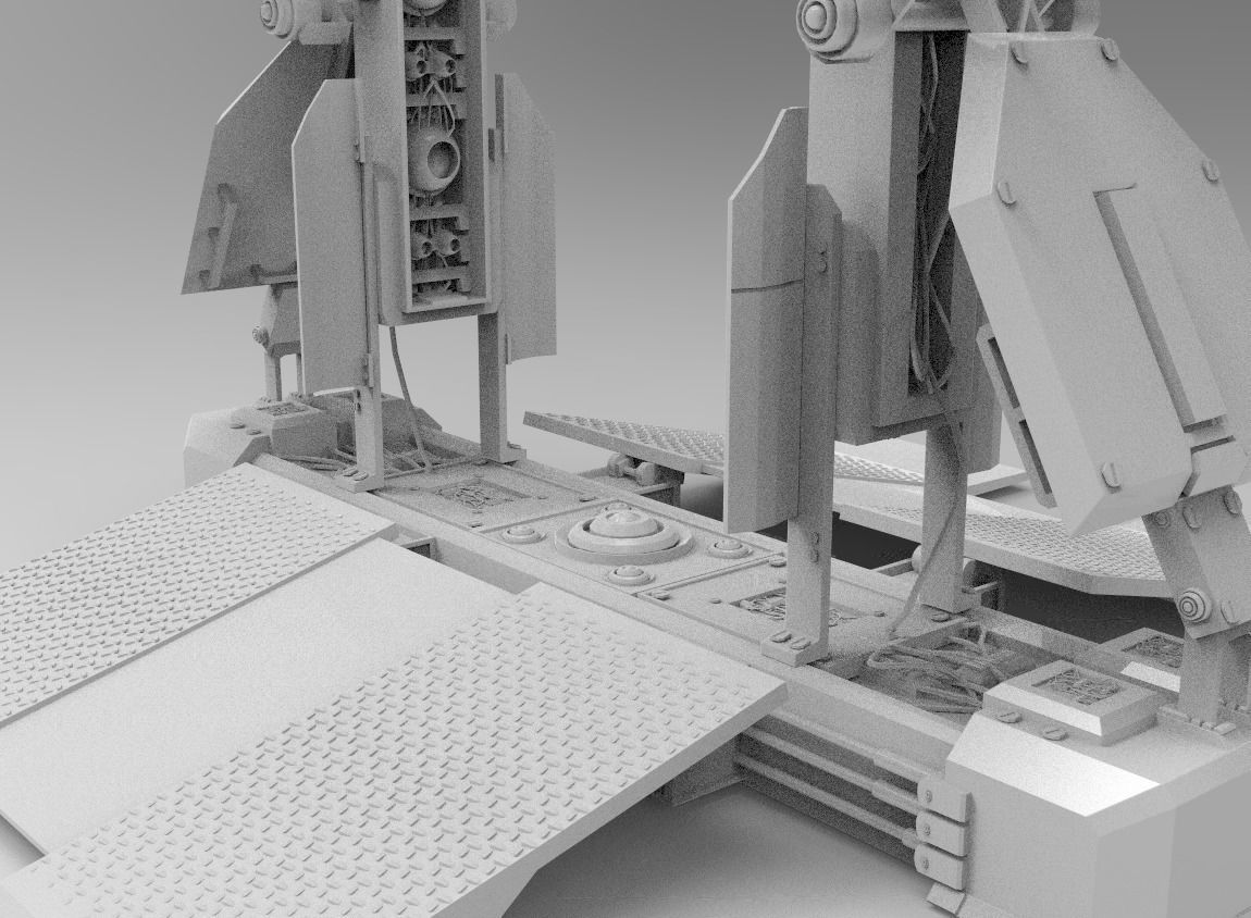 sci fi - Phase gate 3D model_8