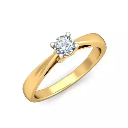 Women solitaire ring 3dm stl render detail 3D print model