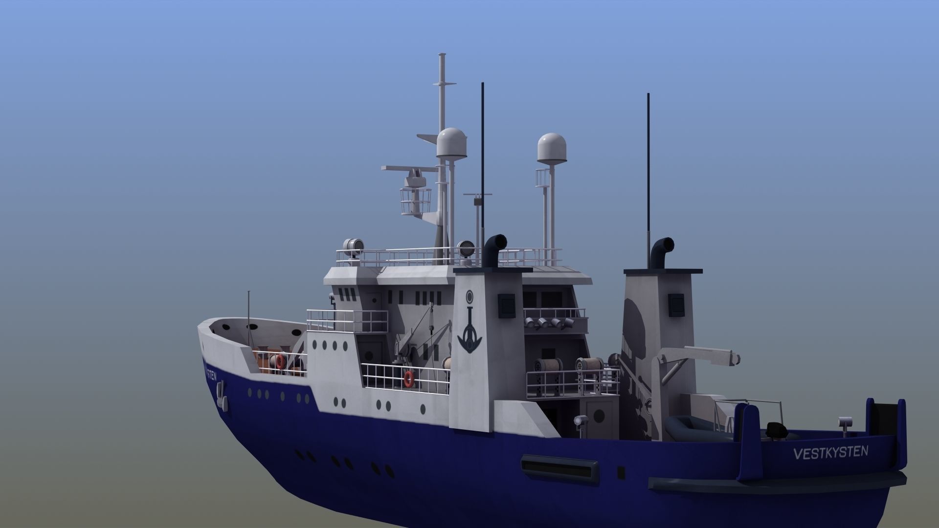 Fisheries Protection Vessel 3D model_41