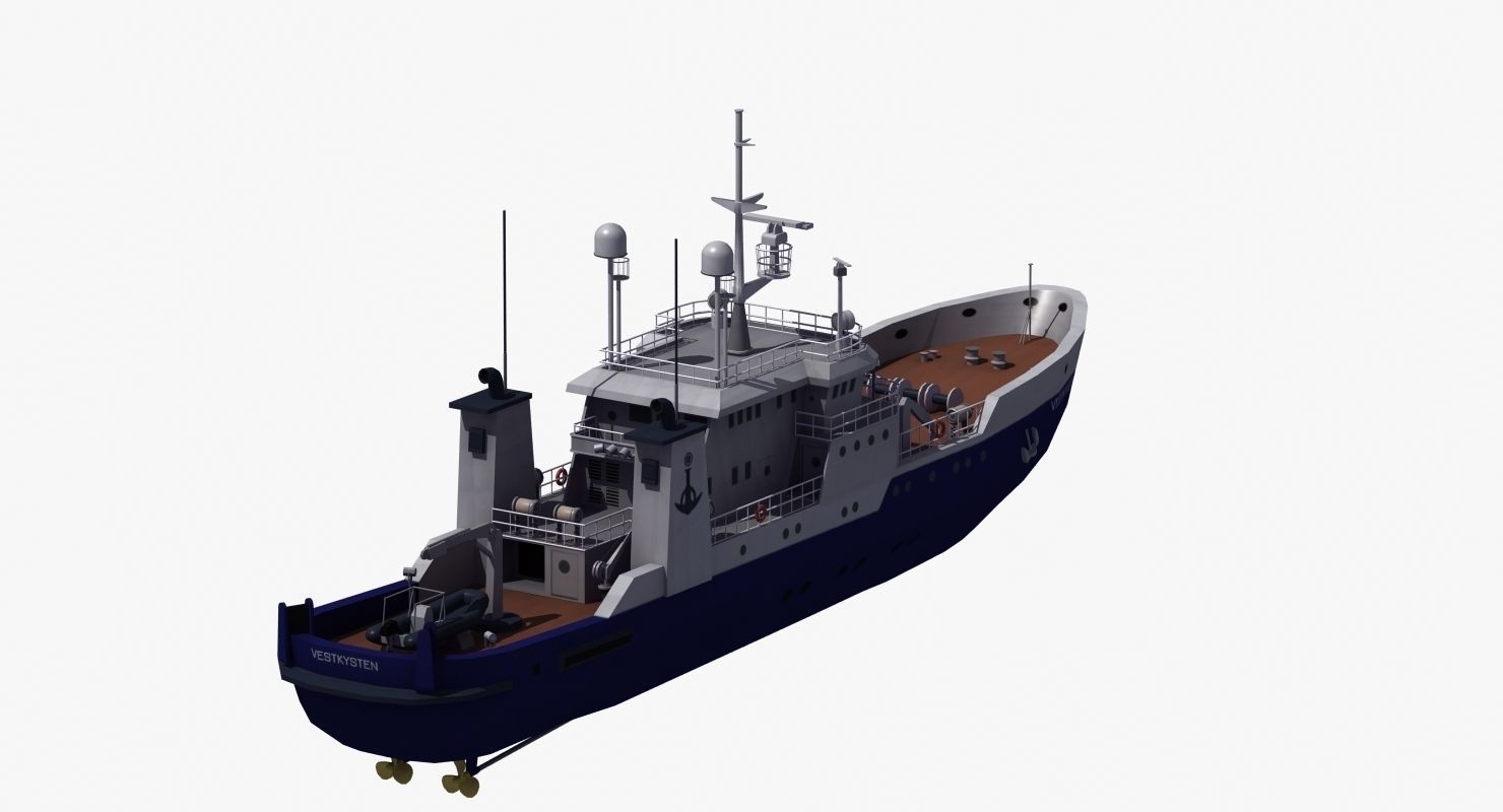 Fisheries Protection Vessel 3D model_5