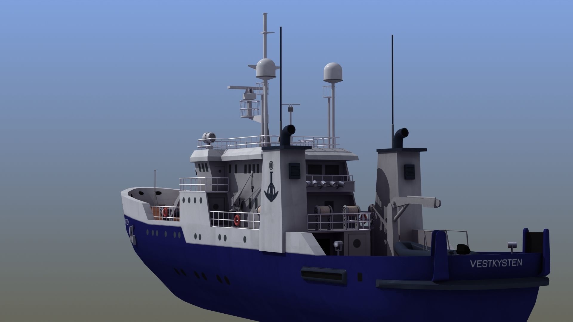 Fisheries Protection Vessel 3D model_39