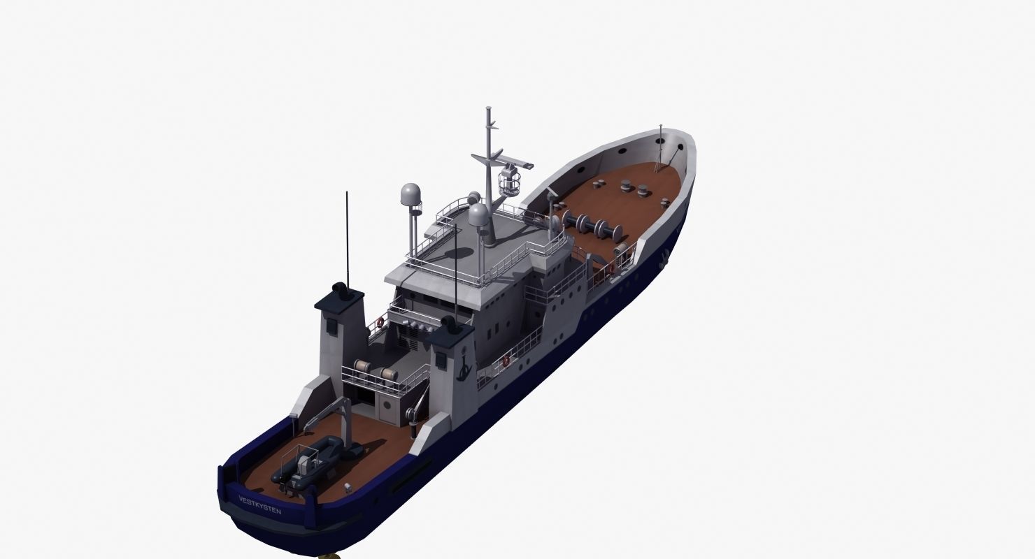 Fisheries Protection Vessel 3D model_3