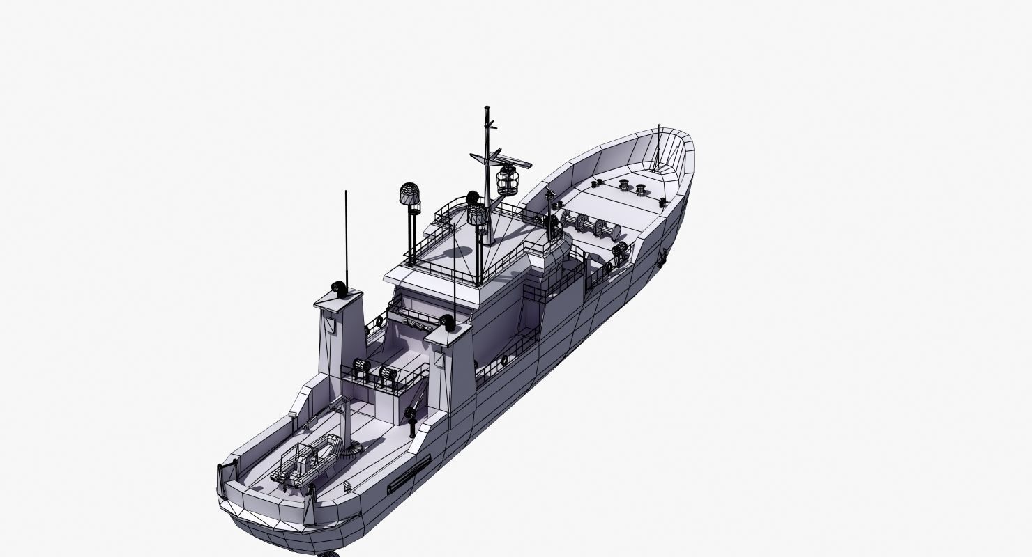 Fisheries Protection Vessel 3D model_22