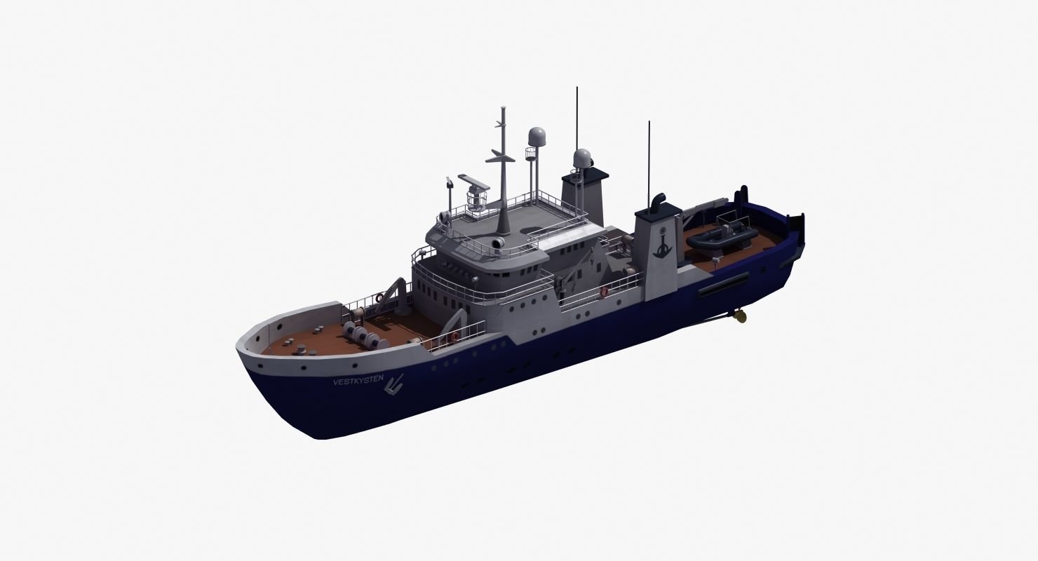 Fisheries Protection Vessel 3D model_14