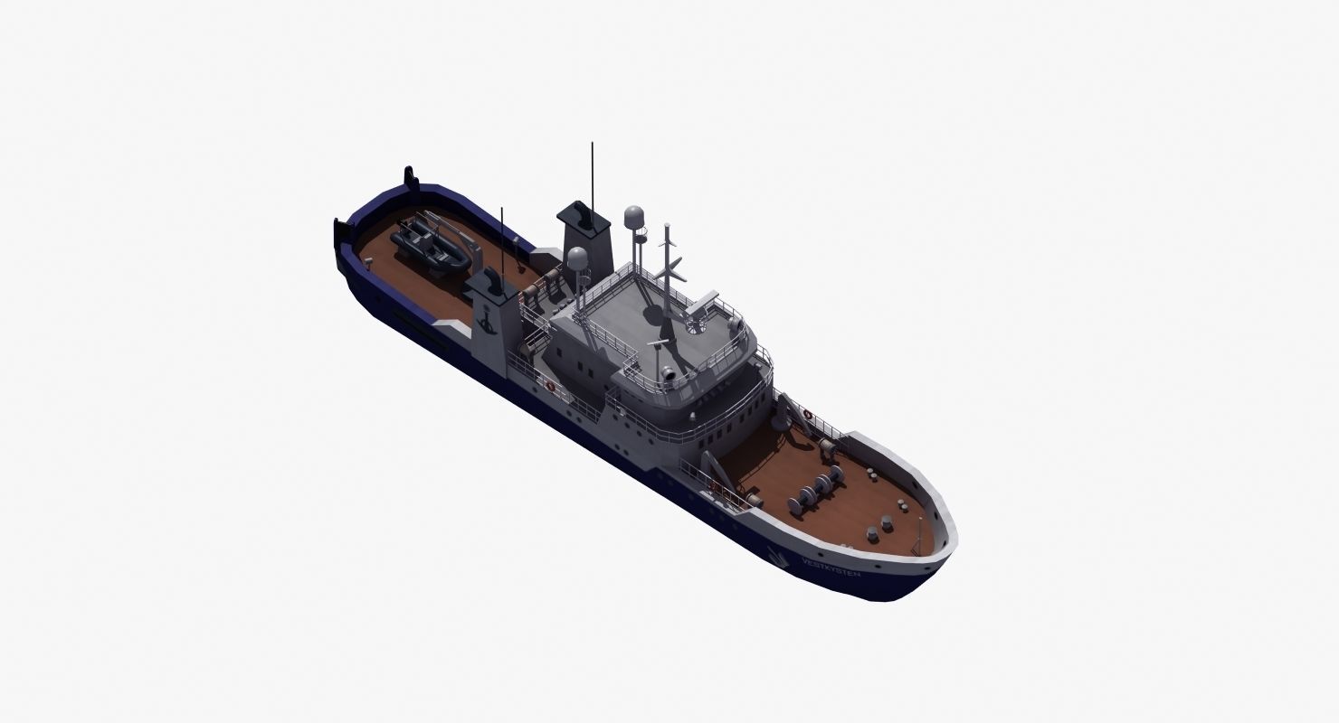 Fisheries Protection Vessel 3D model_12