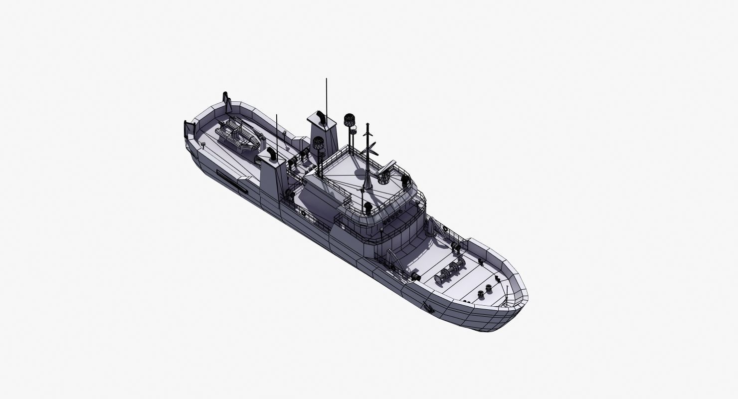 Fisheries Protection Vessel 3D model_24
