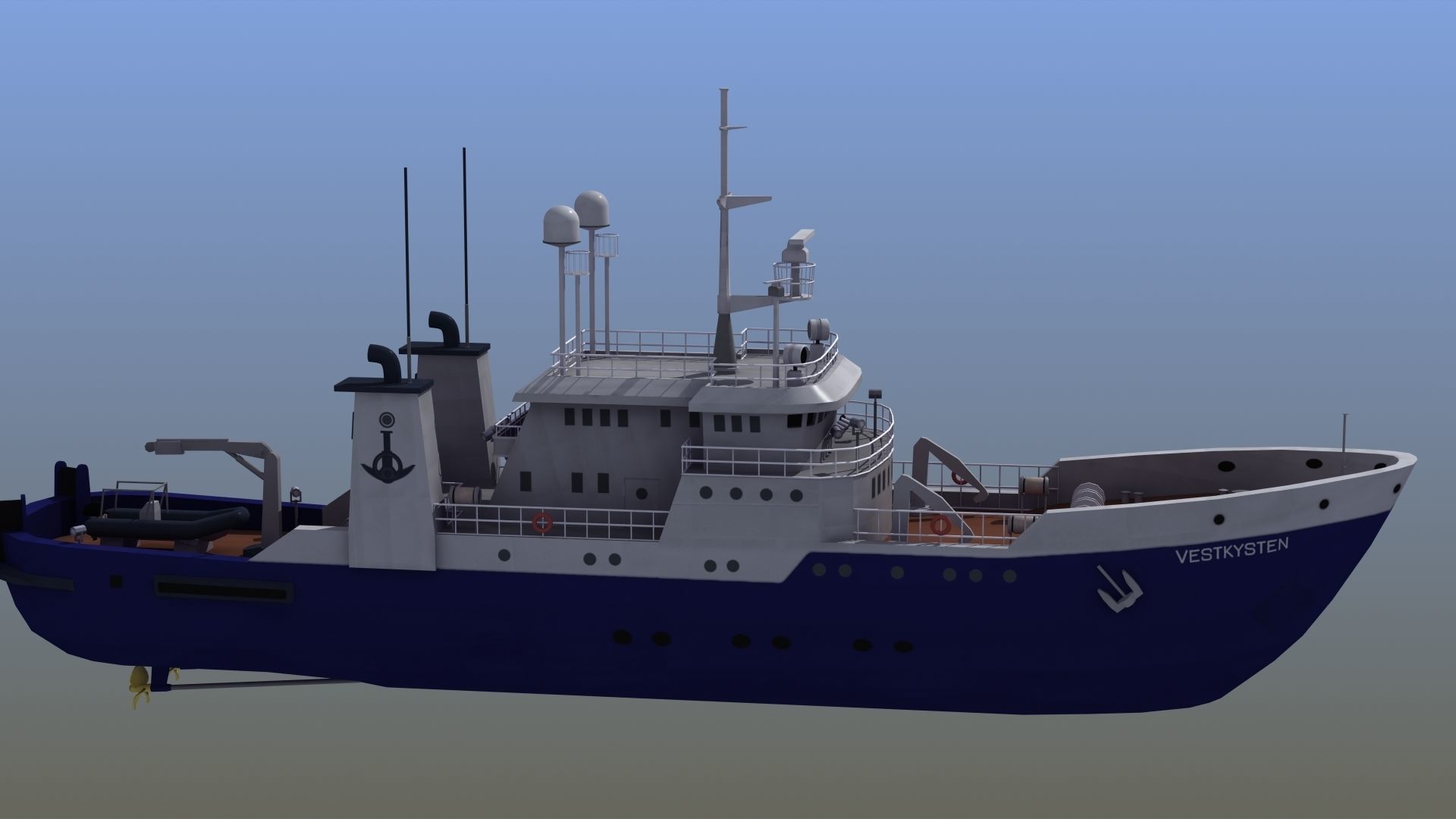 Fisheries Protection Vessel 3D model_32