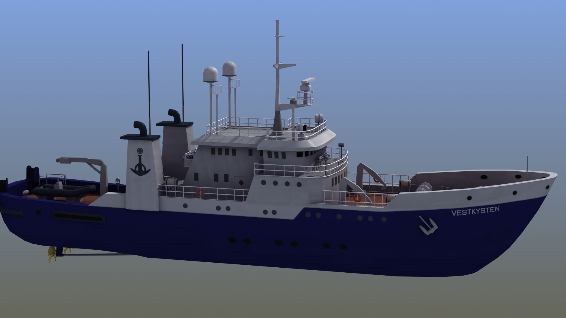 Fisheries Protection Vessel 3D model_31