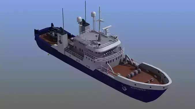 Fisheries Protection Vessel 3D model
