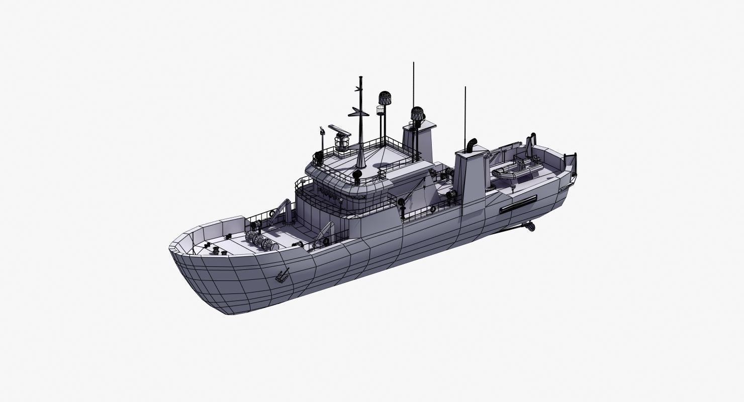 Fisheries Protection Vessel 3D model_27