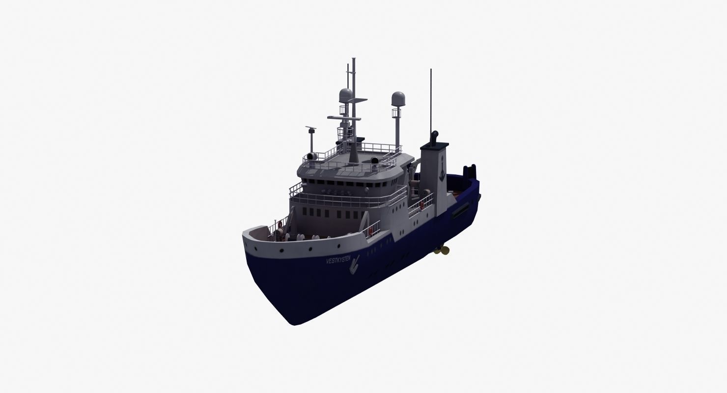 Fisheries Protection Vessel 3D model_6