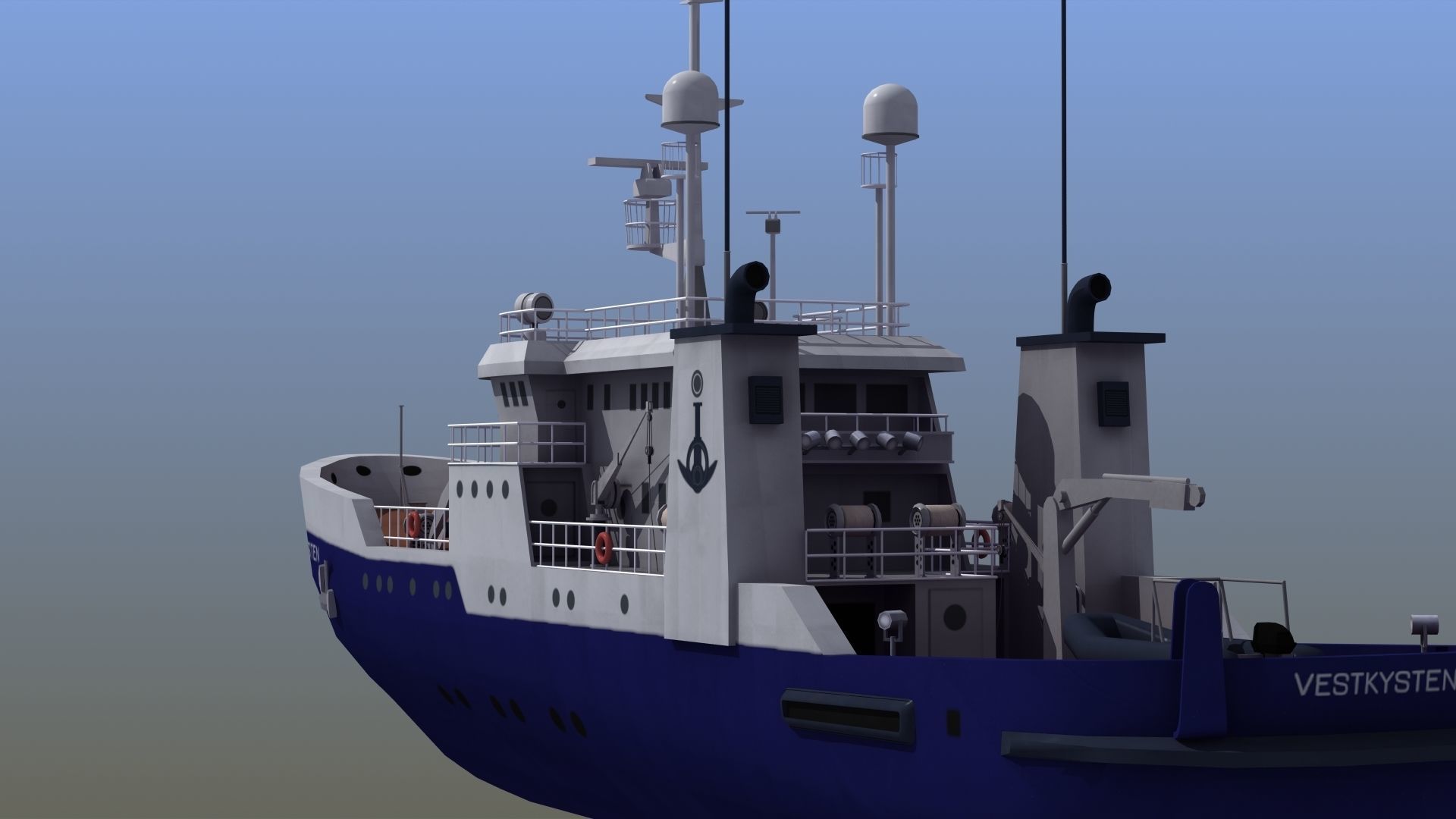 Fisheries Protection Vessel 3D model_40