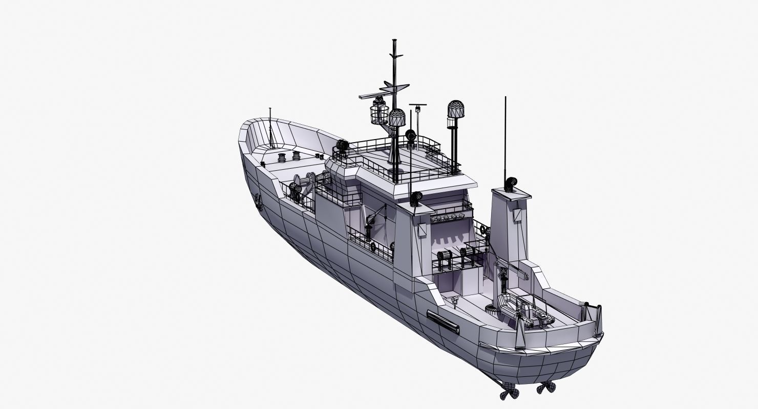 Fisheries Protection Vessel 3D model_18