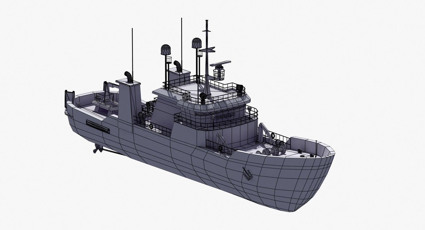 Fisheries Protection Vessel 3D model_15