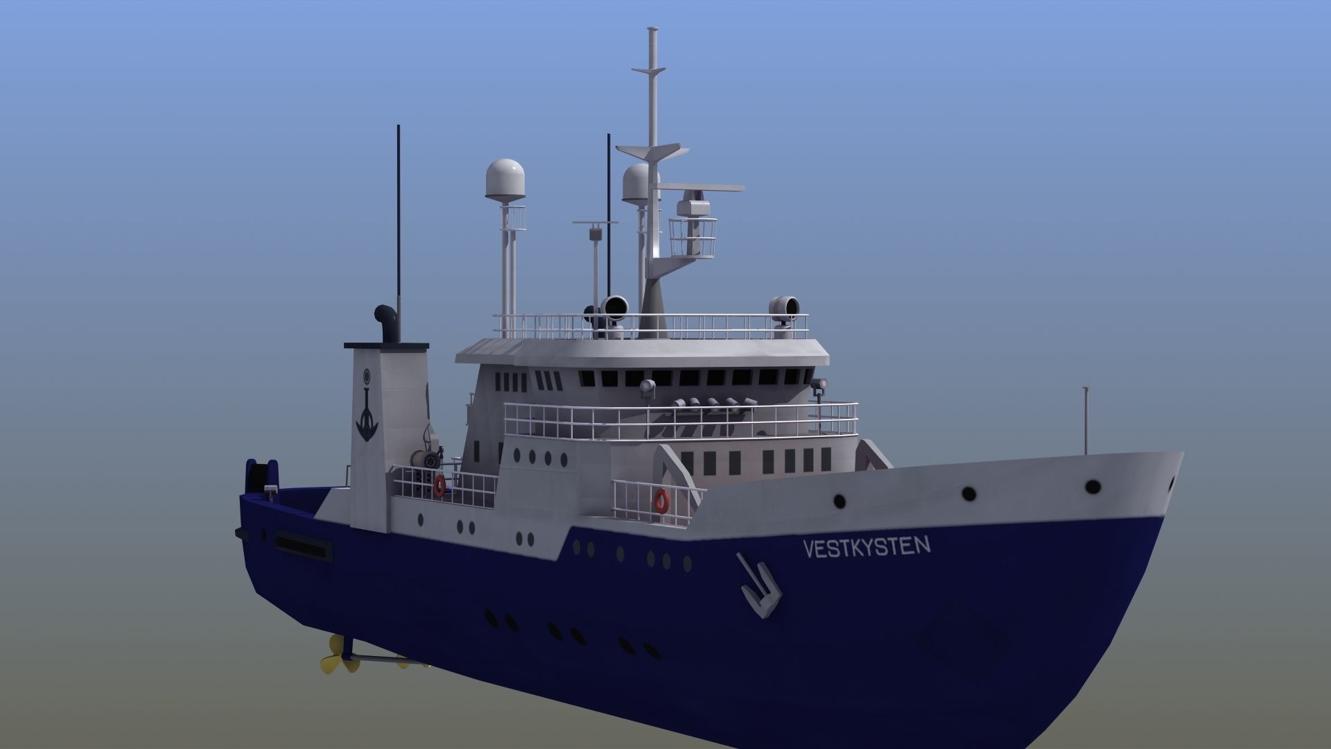 Fisheries Protection Vessel 3D model_37