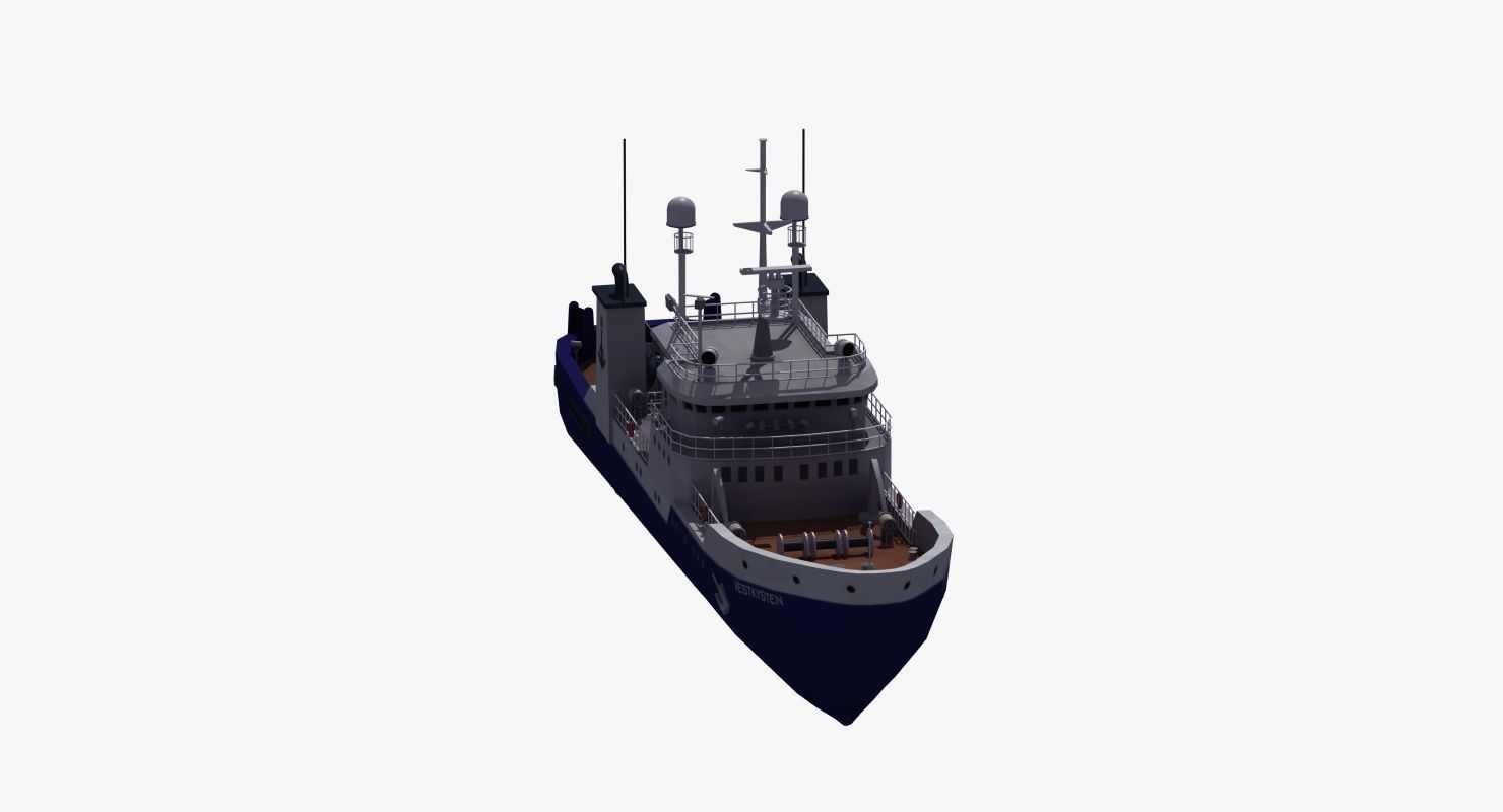 Fisheries Protection Vessel 3D model_11