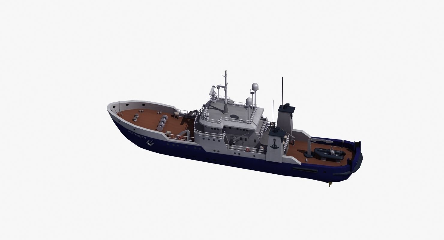 Fisheries Protection Vessel 3D model_9