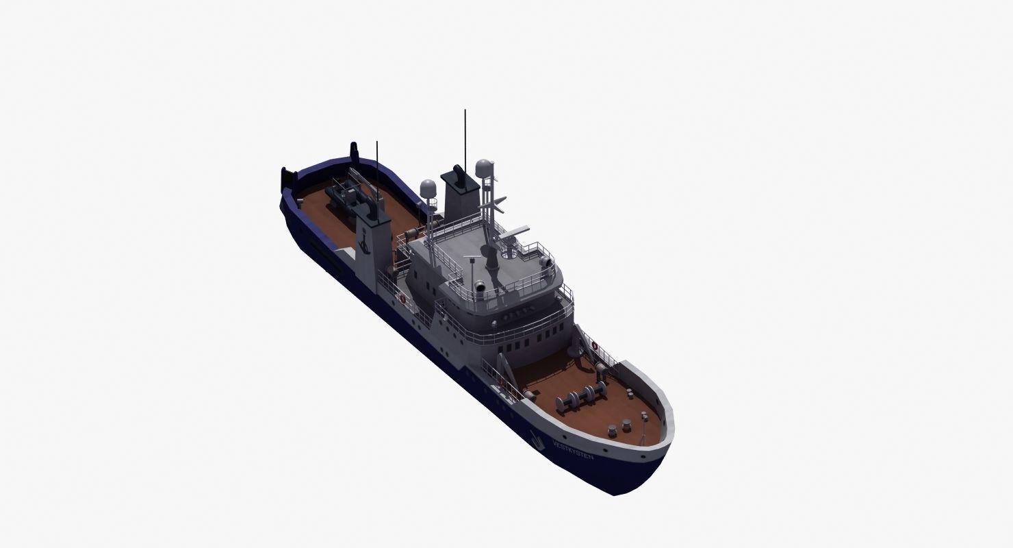 Fisheries Protection Vessel 3D model_8