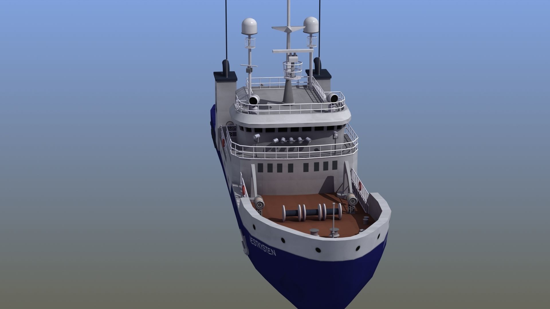 Fisheries Protection Vessel 3D model_30