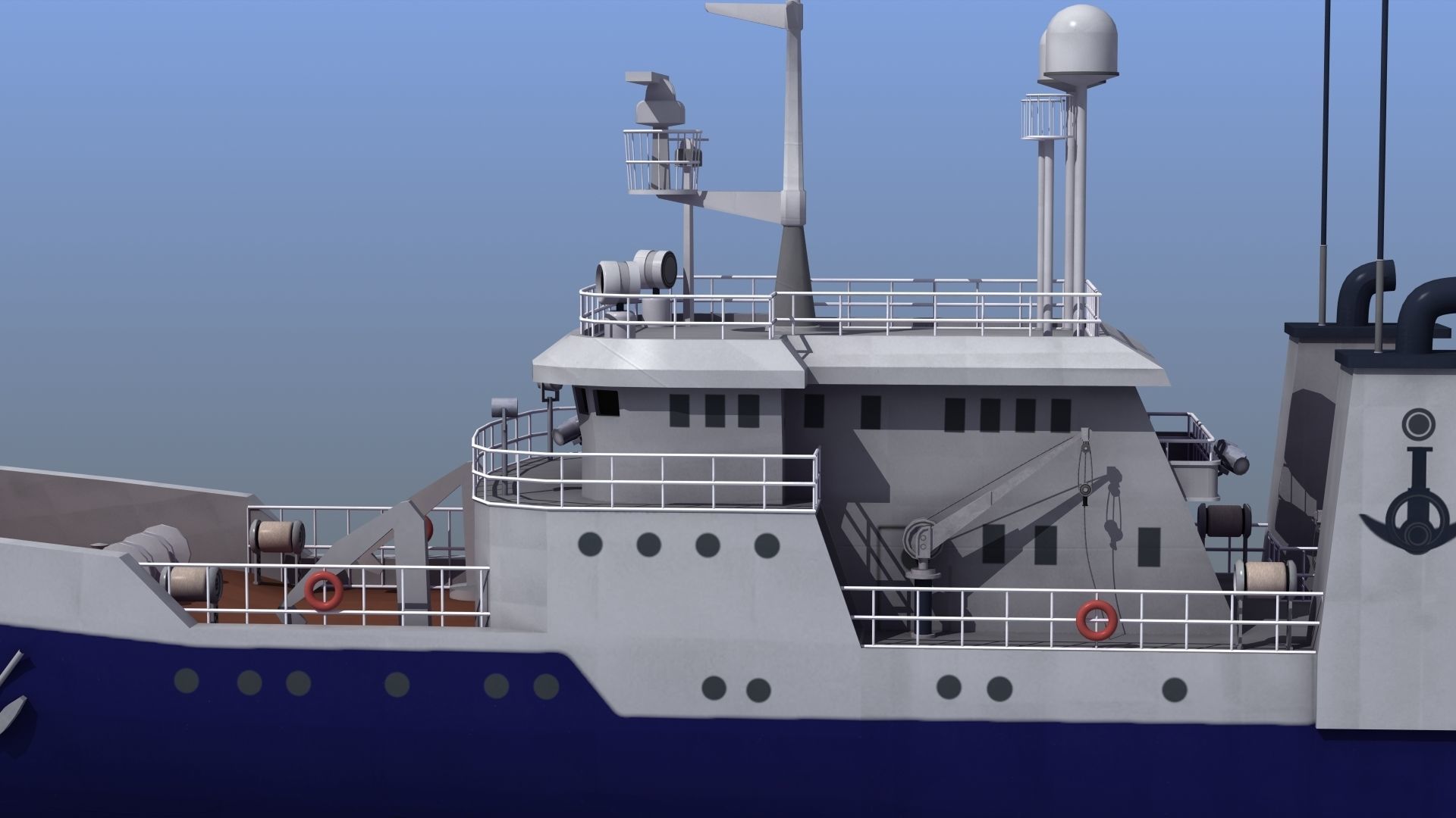 Fisheries Protection Vessel 3D model_35