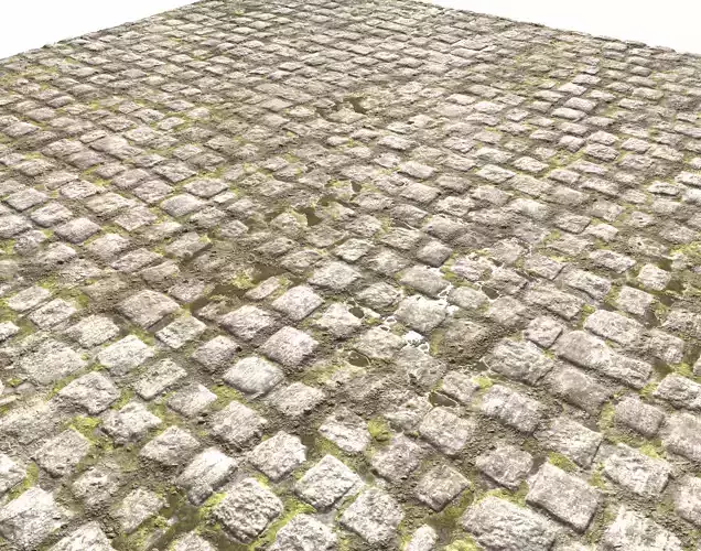 Cobblestone Road 2 Texture PBR