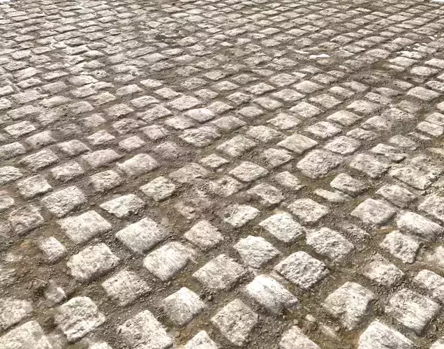 Cobblestone Road 3 Texture PBR