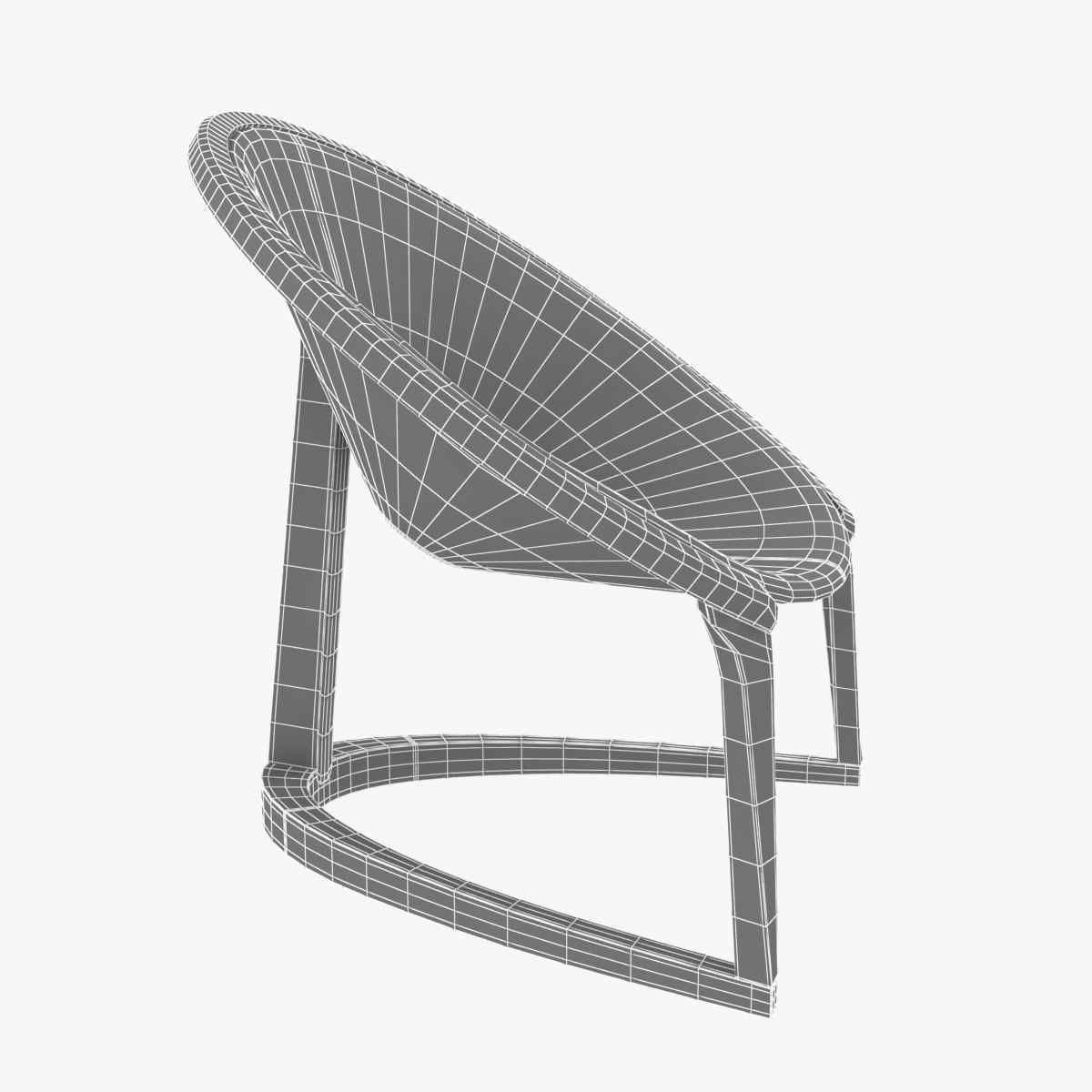 Riva 1920 yin yang easy chair 3d model  3D model_8