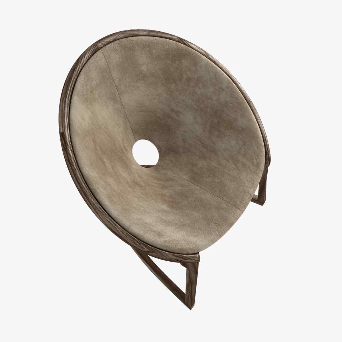 Riva 1920 yin yang easy chair 3d model  3D model_6