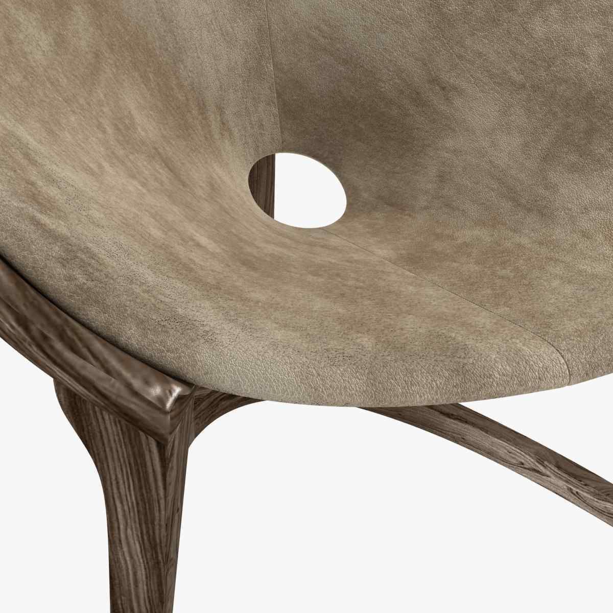 Riva 1920 yin yang easy chair 3d model  3D model_5