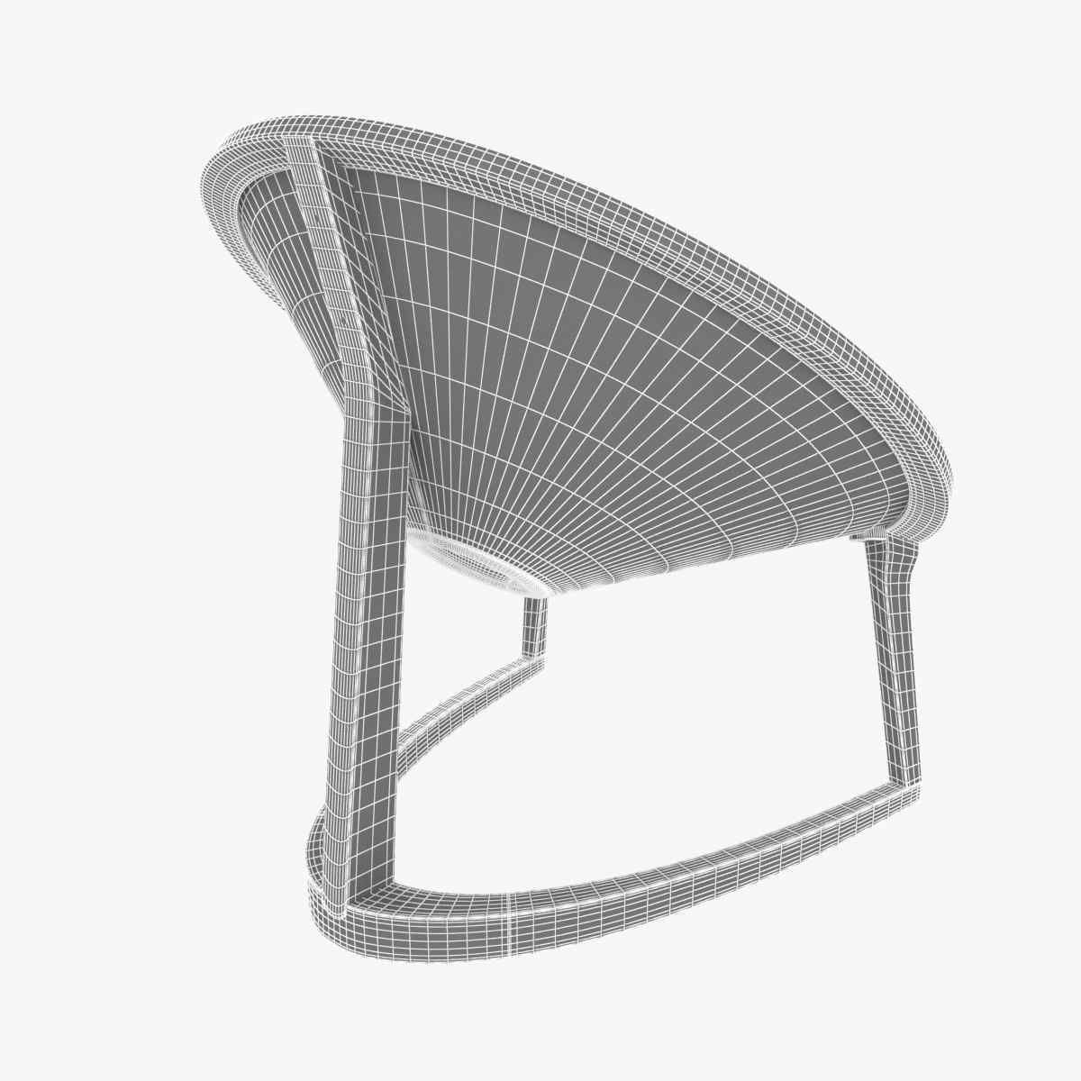 Riva 1920 yin yang easy chair 3d model  3D model_10
