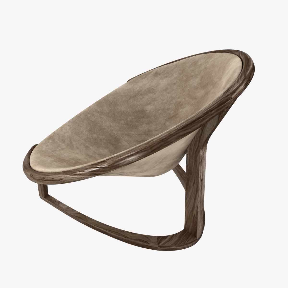 Riva 1920 yin yang easy chair 3d model  3D model_4