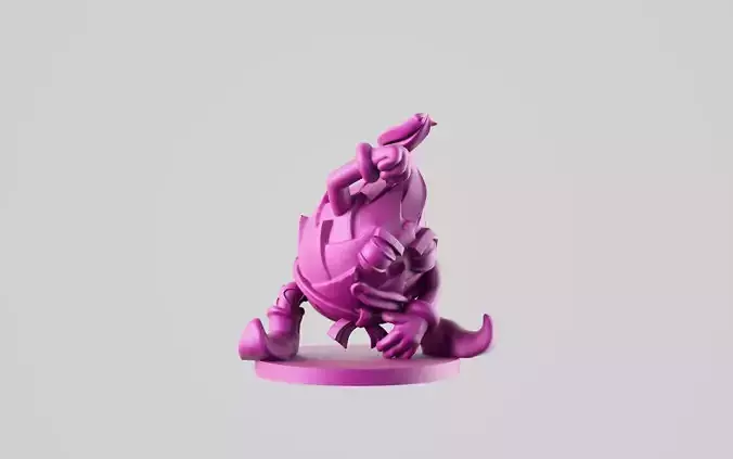 Dragon fruit monk 3D print model
