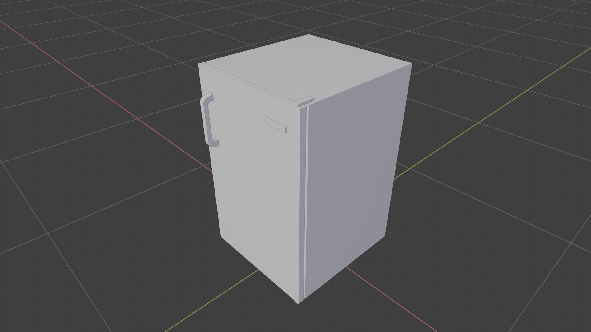 Freezy - game ready vintage fridge - clean and rusty 3D Model Collection_15