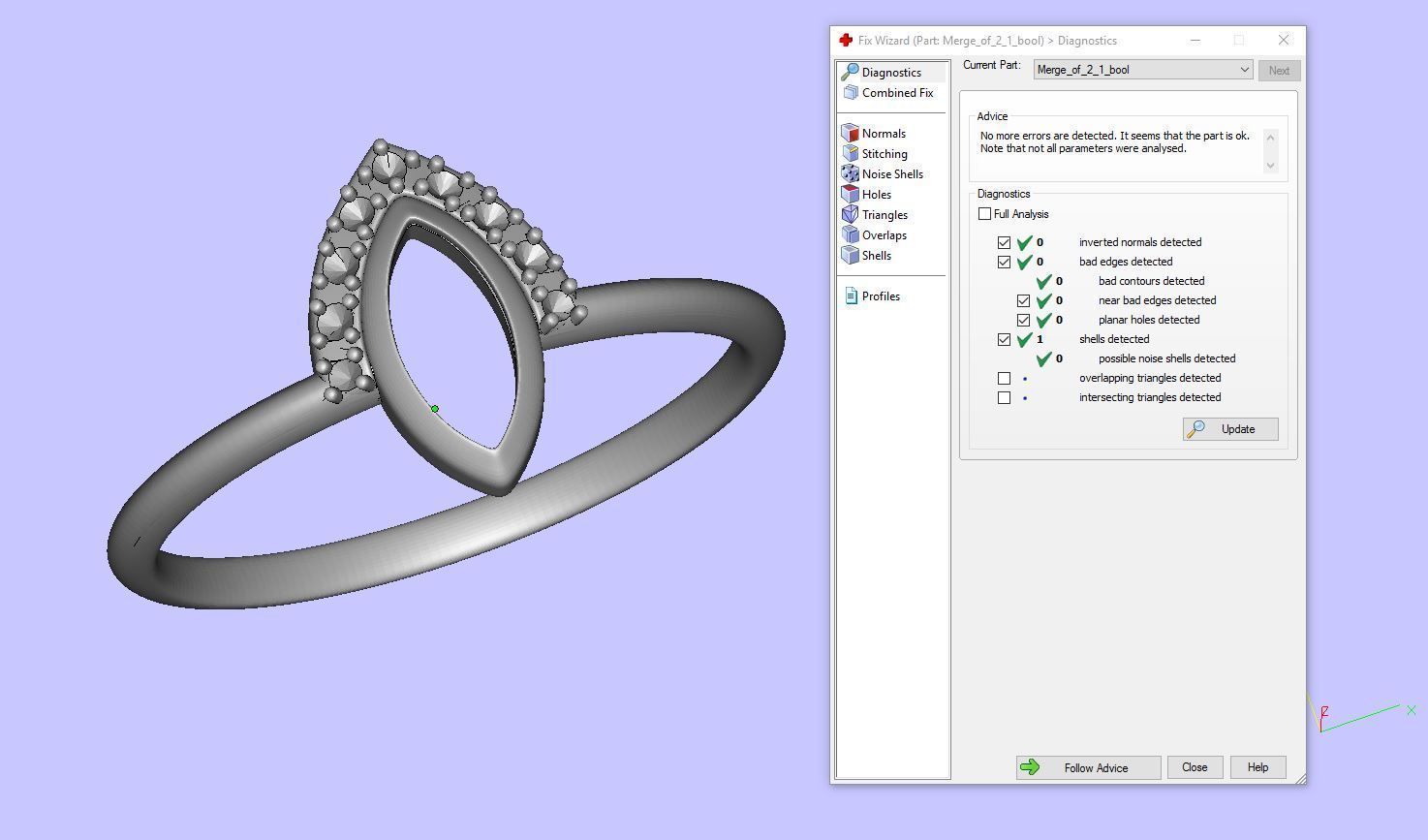 Marquise Diamond Engagement Ring 3D print model_5