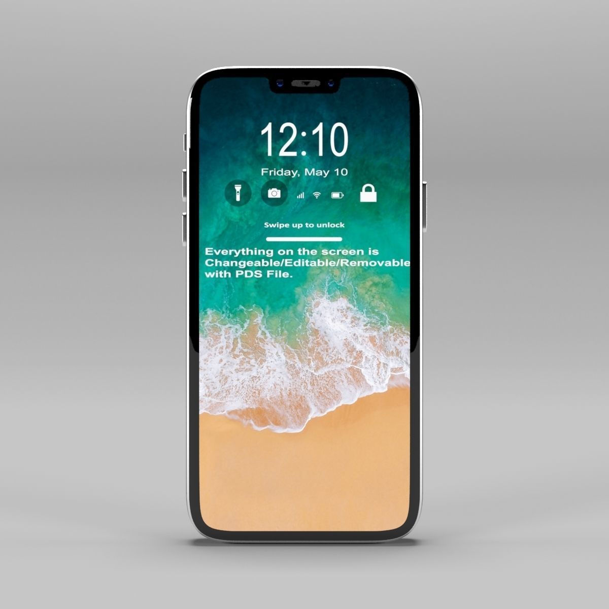 Generic Smartphone 2019 3D model_3