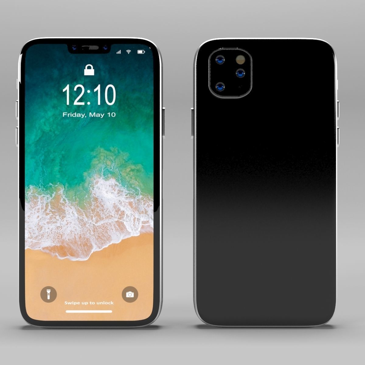 Generic Smartphone 2019 3D model_1