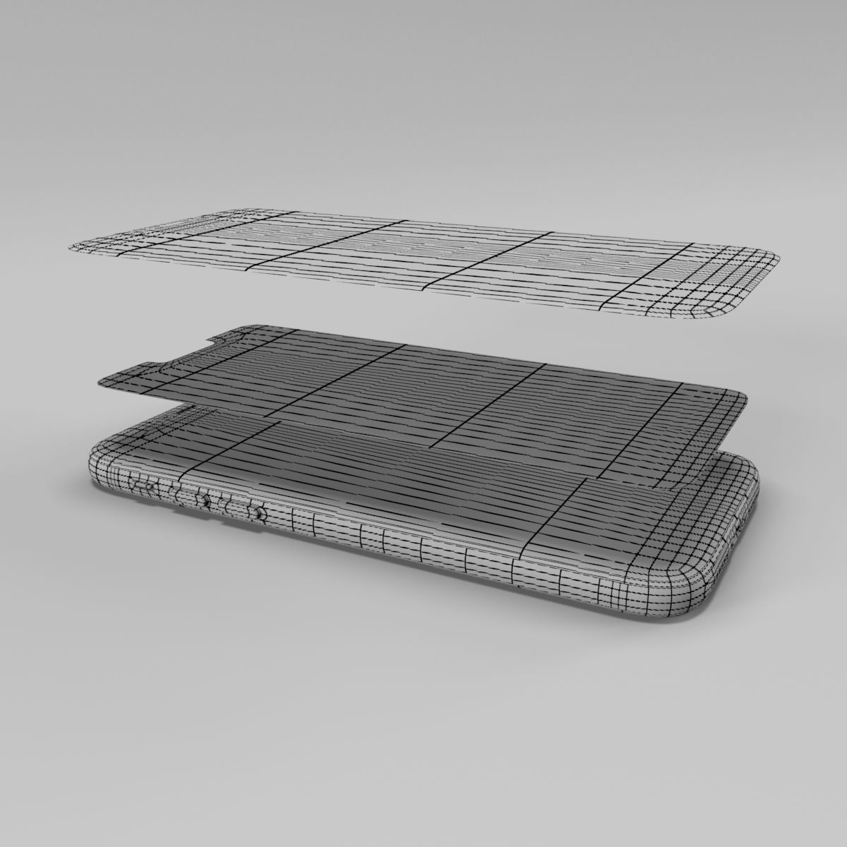 Generic Smartphone 2019 3D model_15