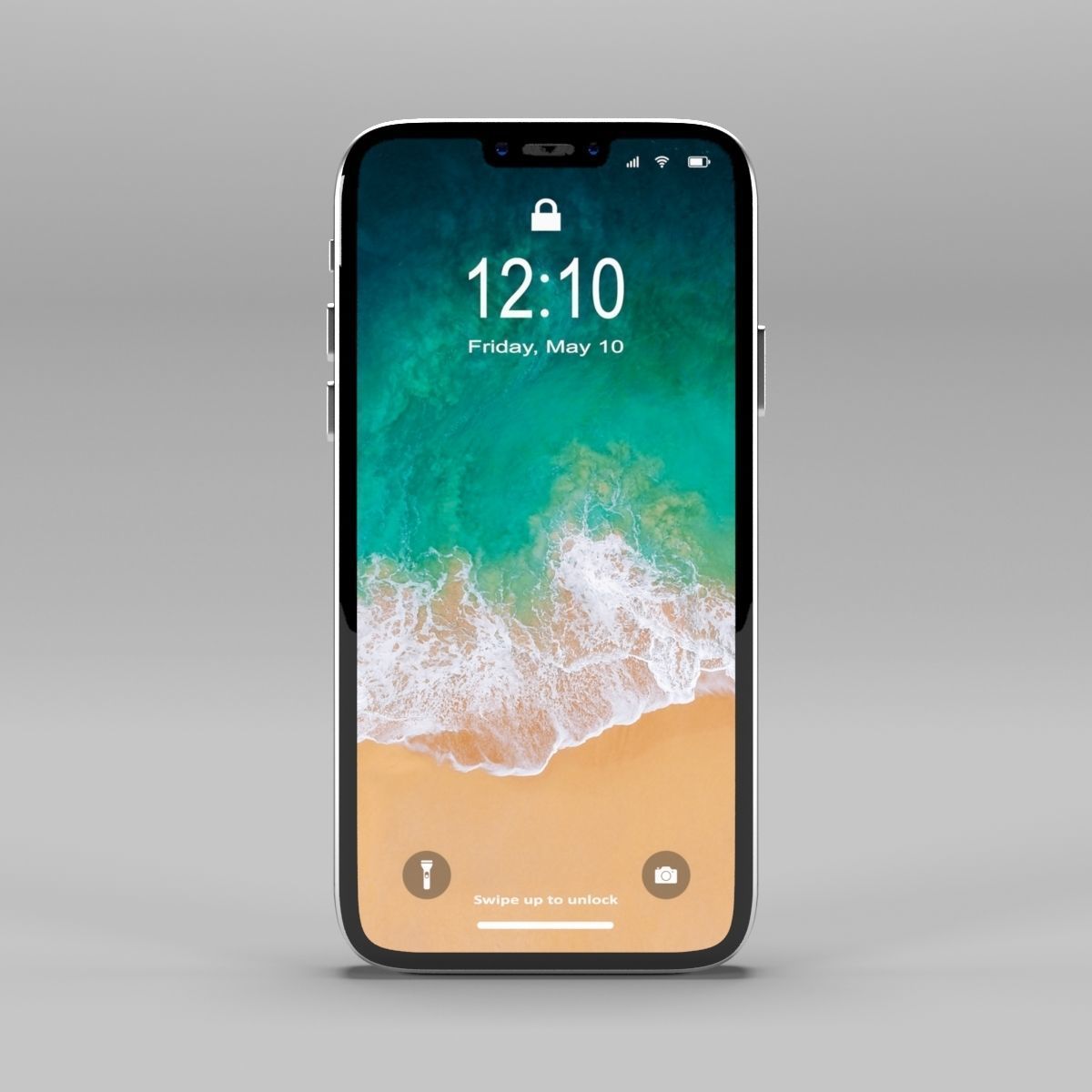 Generic Smartphone 2019 3D model_2