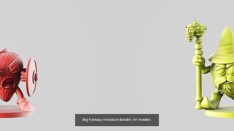 Big Fantasy miniature Bundle 3D Model Collection_167