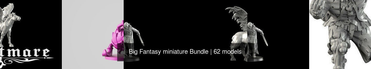 Big Fantasy miniature Bundle 3D Model Collection_247
