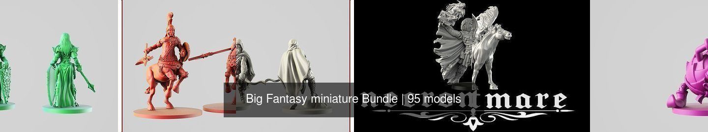 Big Fantasy miniature Bundle 3D Model Collection_282