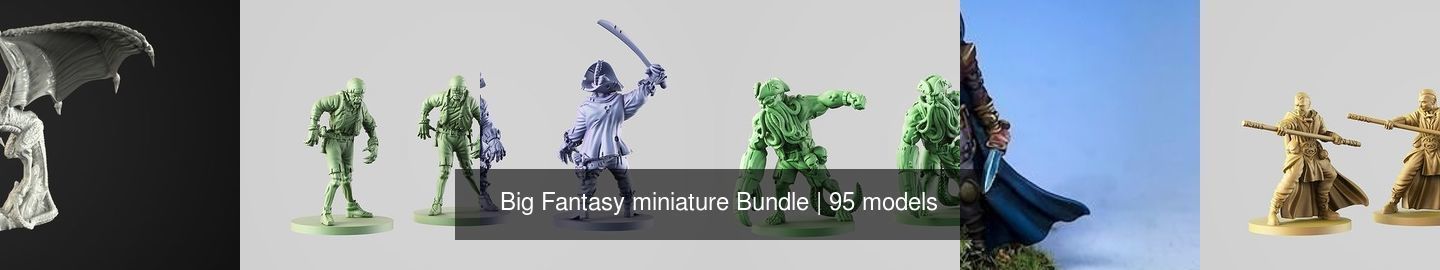 Big Fantasy miniature Bundle 3D Model Collection_157