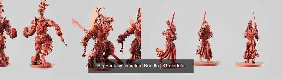 Big Fantasy miniature Bundle 3D Model Collection_177