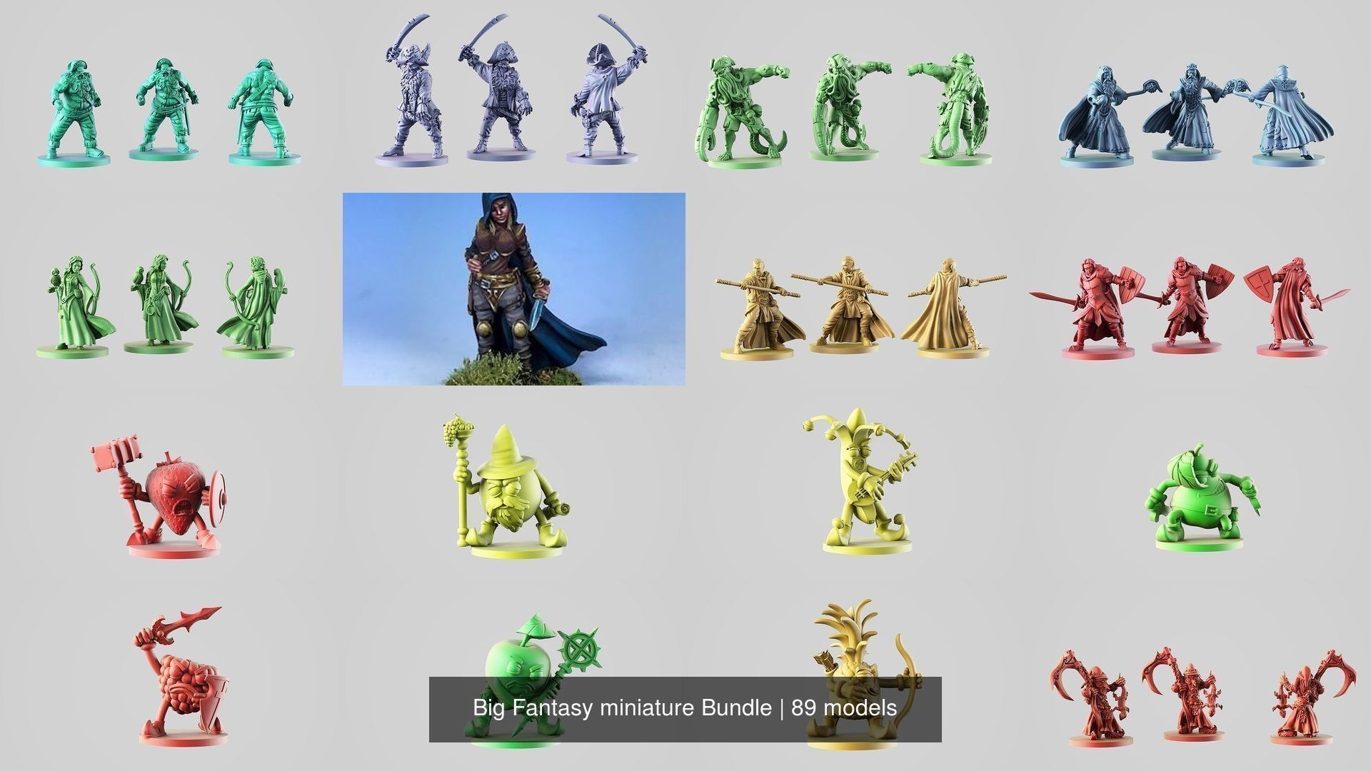 Big Fantasy miniature Bundle 3D Model Collection_162