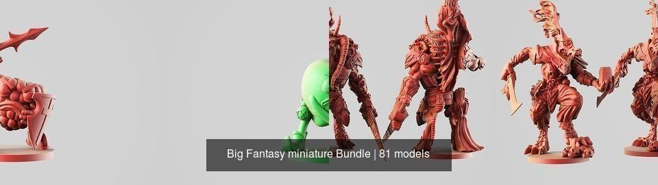 Big Fantasy miniature Bundle 3D Model Collection_170