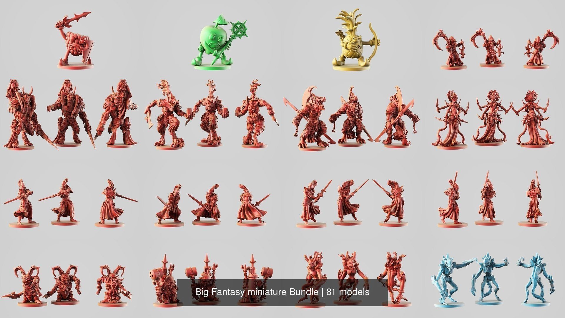 Big Fantasy miniature Bundle 3D Model Collection_172