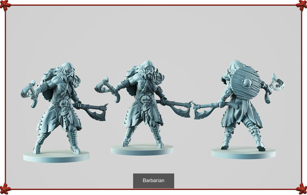 Big Fantasy miniature Bundle 3D Model Collection_355