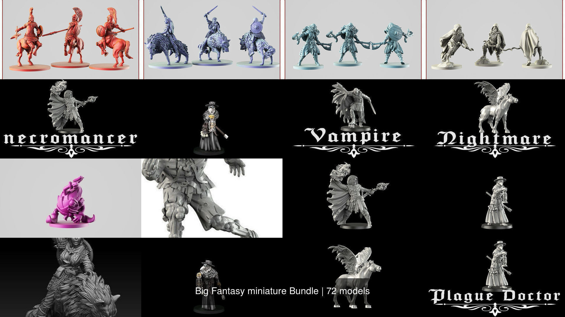 Big Fantasy miniature Bundle 3D Model Collection_241
