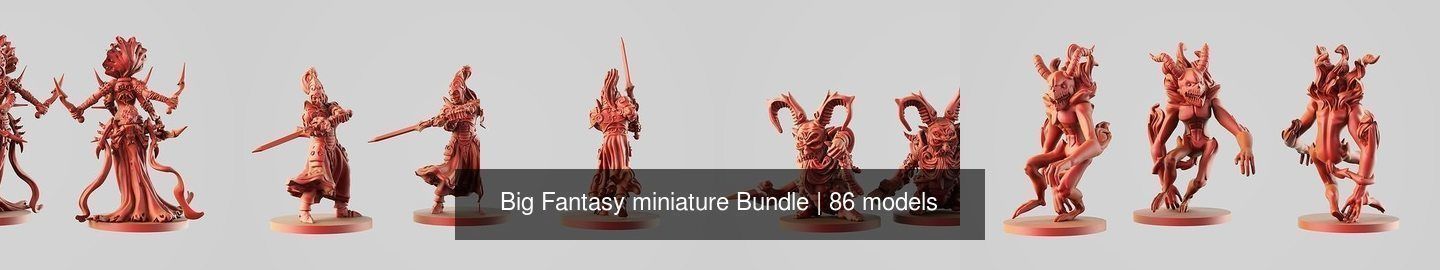 Big Fantasy miniature Bundle 3D Model Collection_212