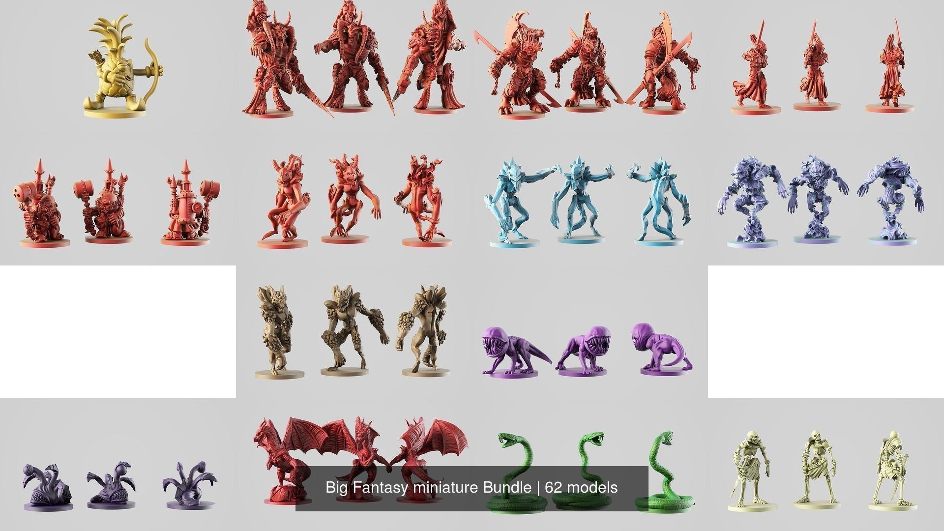 Big Fantasy miniature Bundle 3D Model Collection_147